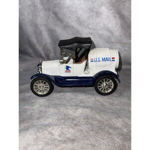 Vintage ERTL 1918 Ford Model T Runabout USPS Delivery Truck U.S. Mail Bank Used